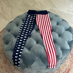 XXS Vineyard Vines American Flag Leggings